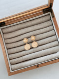Pendientes moneda mate