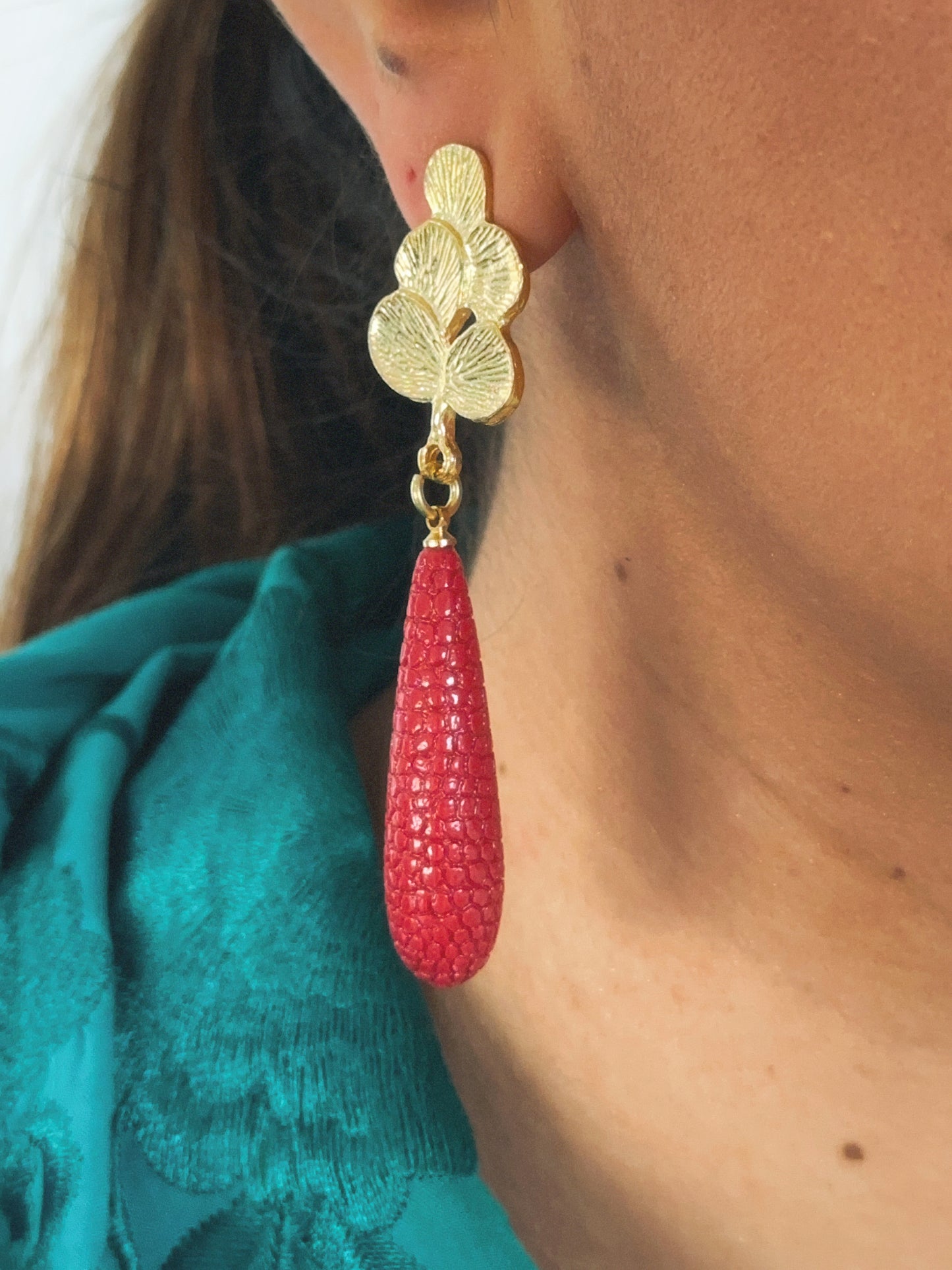 Pendientes Matilda Rojo