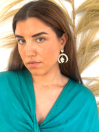 Pendientes Vid perla blanco