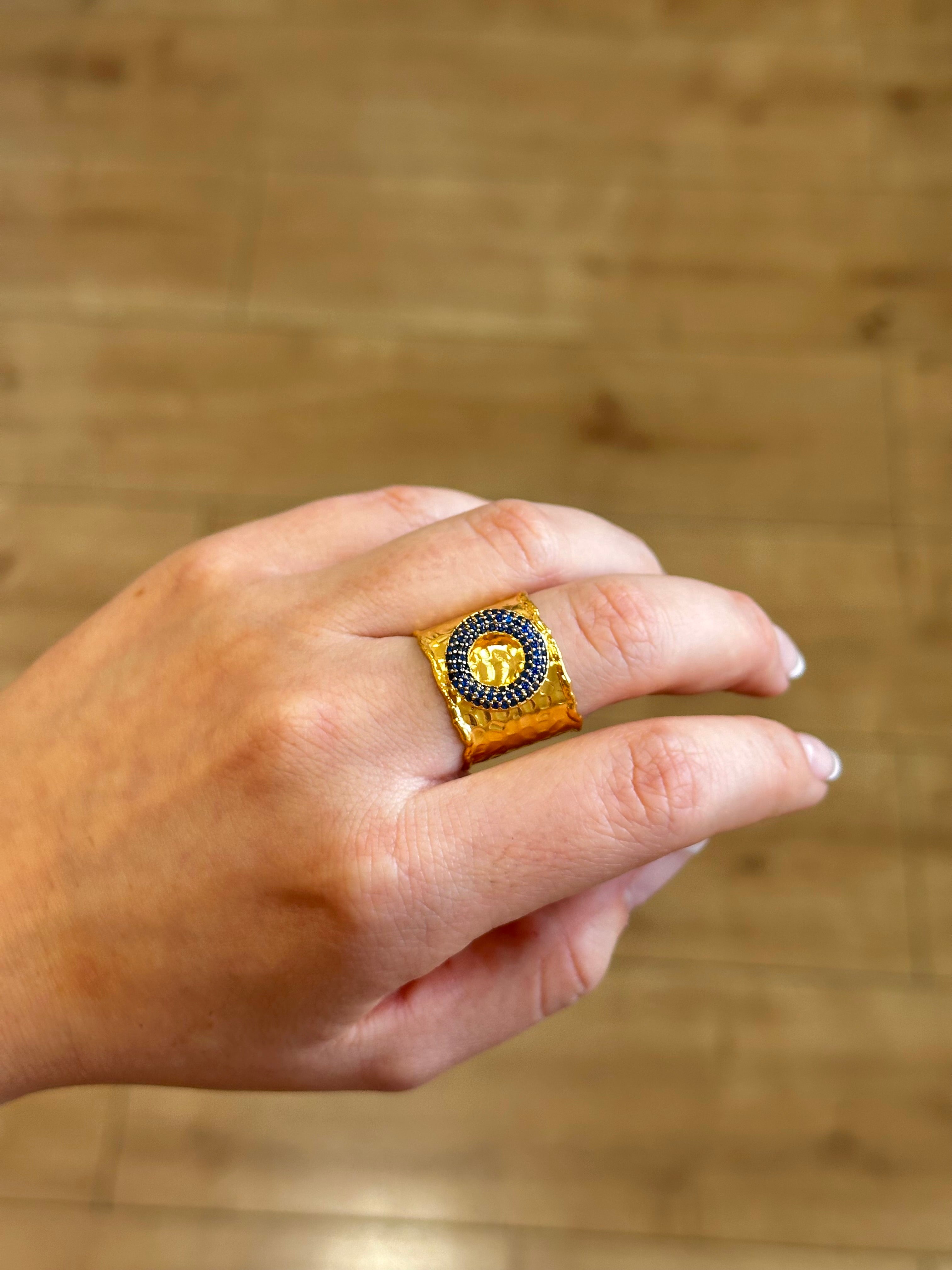 Anillo Maestranza Azul