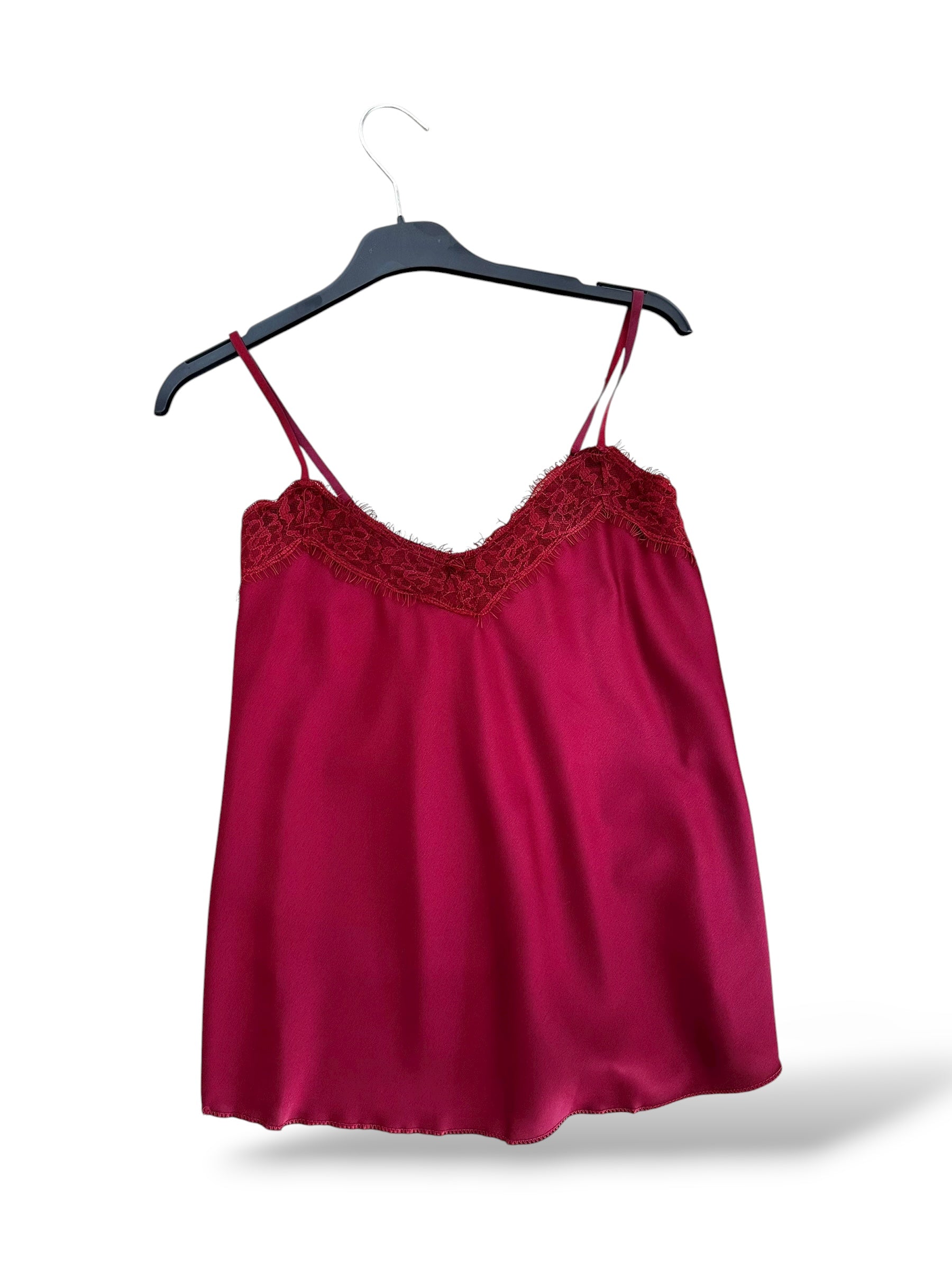 Lencera satinada Burdeos