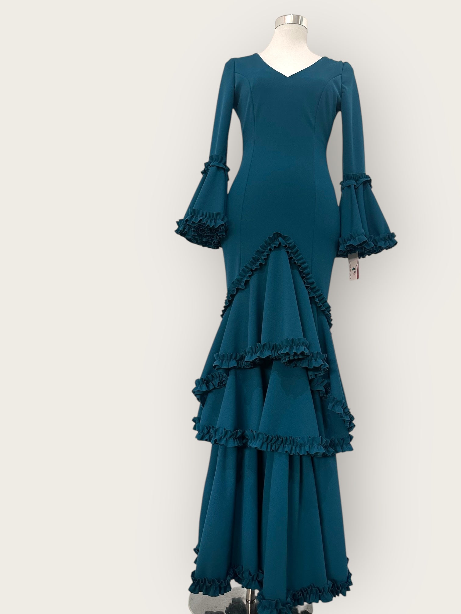 Vestido Soleá Azul Petróleo