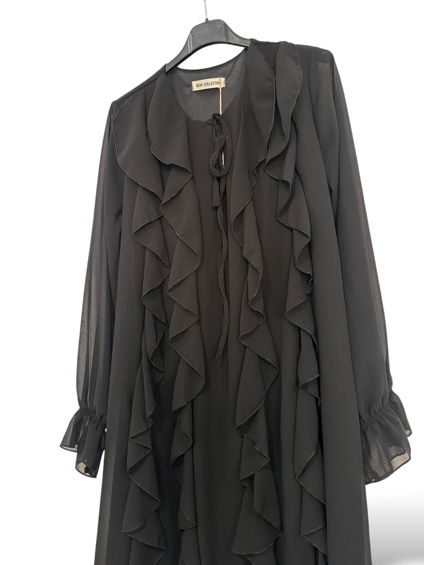 Vestido Chorreras negro