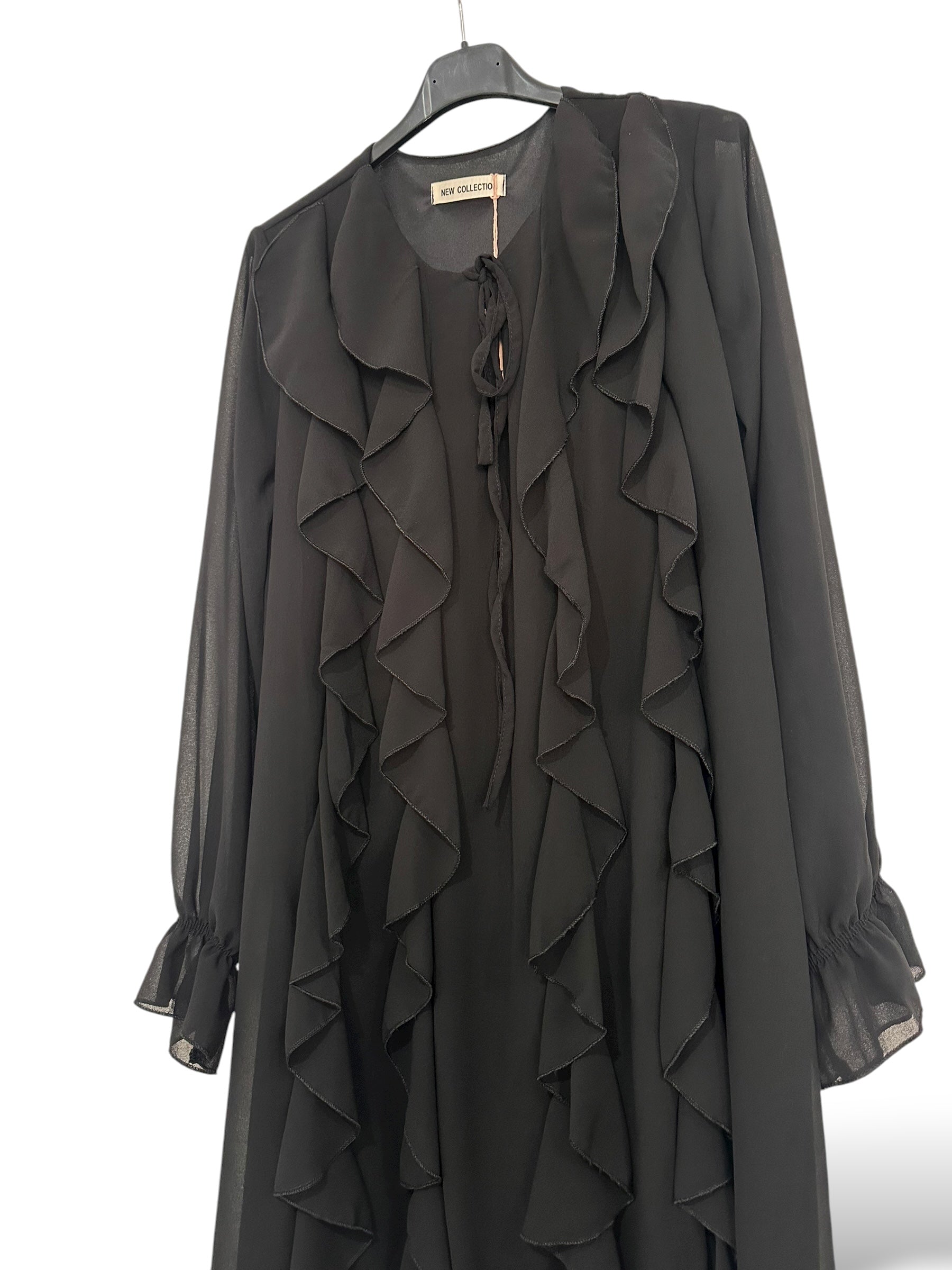 Vestido Chorreras negro