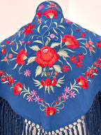 Mantoncillo Clavelines Azul Ducado