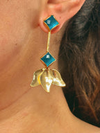 Pendientes Tulipán Azulon