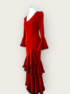 Vestido Carmesí Rojo