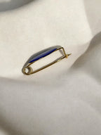 Broche Liso Azul Eléctrico