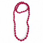 Collar Bolas Fucsia