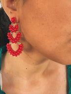 Pendientes Solera Rojo