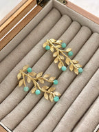 Pendientes Olivia Aquamarina