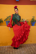 Traje de flamenca - Modelo Rocío Rojo