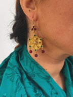 Pendientes Lola Burdeos y Verde