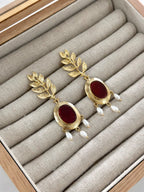 Pendientes Jerez Marrón