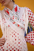 Mantoncillo Jaleo Blanco con rojo