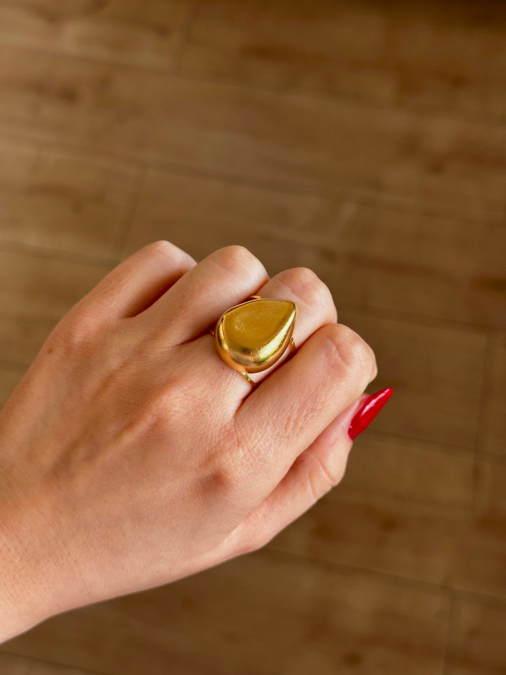 Anillo Lágrima Gold