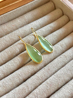 Pendientes lagrima big verde