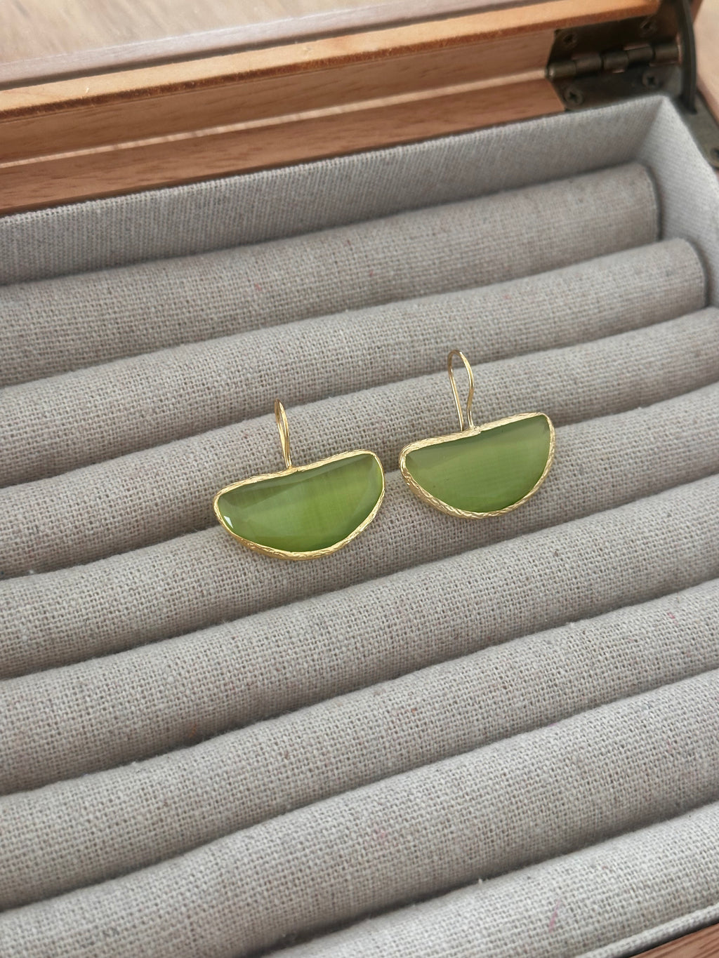 Pendientes Afrodita big verdes