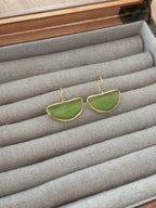 Pendientes Afrodita big verdes