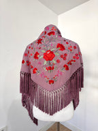 Mantoncillo Clavelines Malva Empolvado