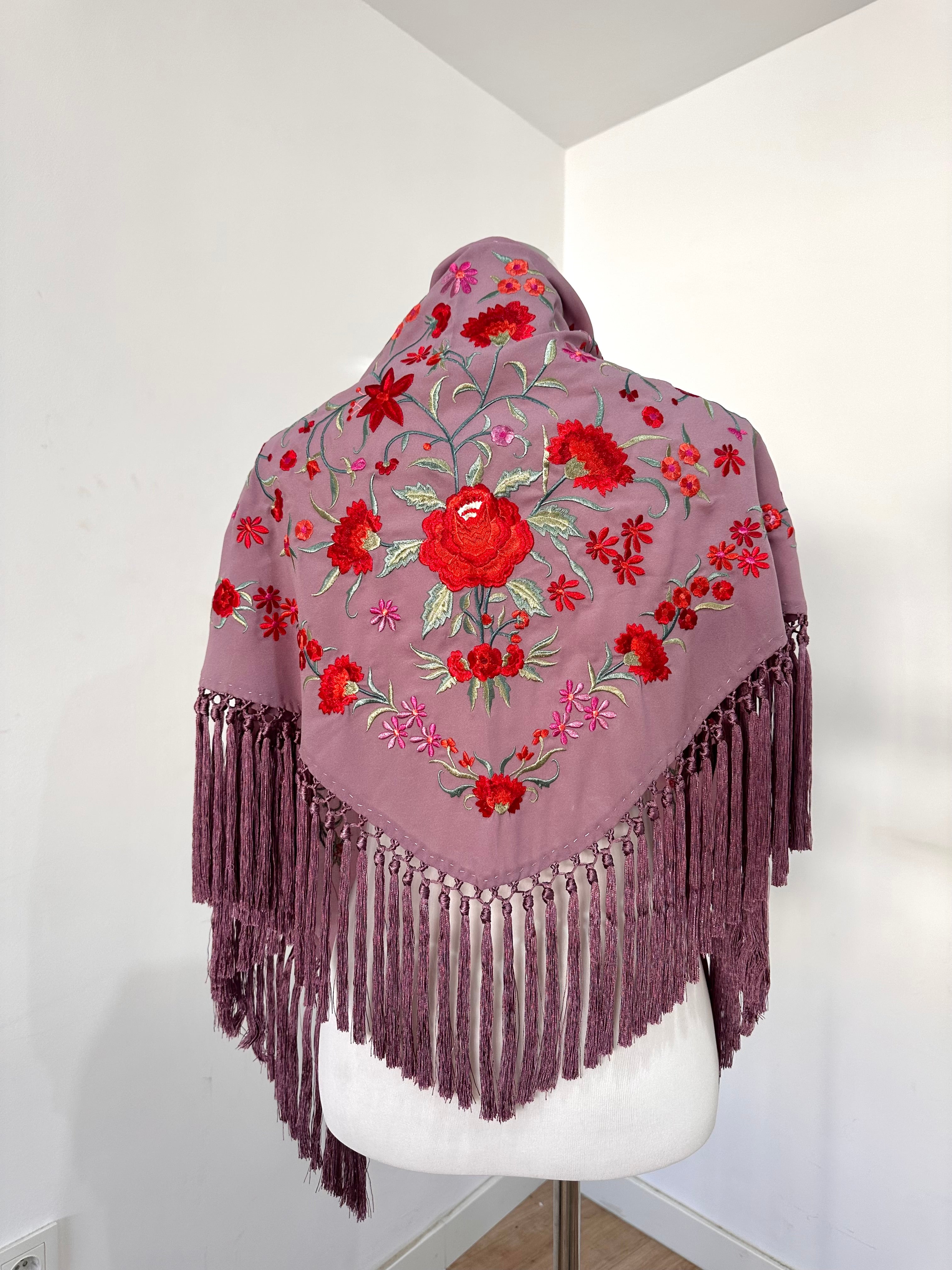 Mantoncillo Clavelines Malva Empolvado