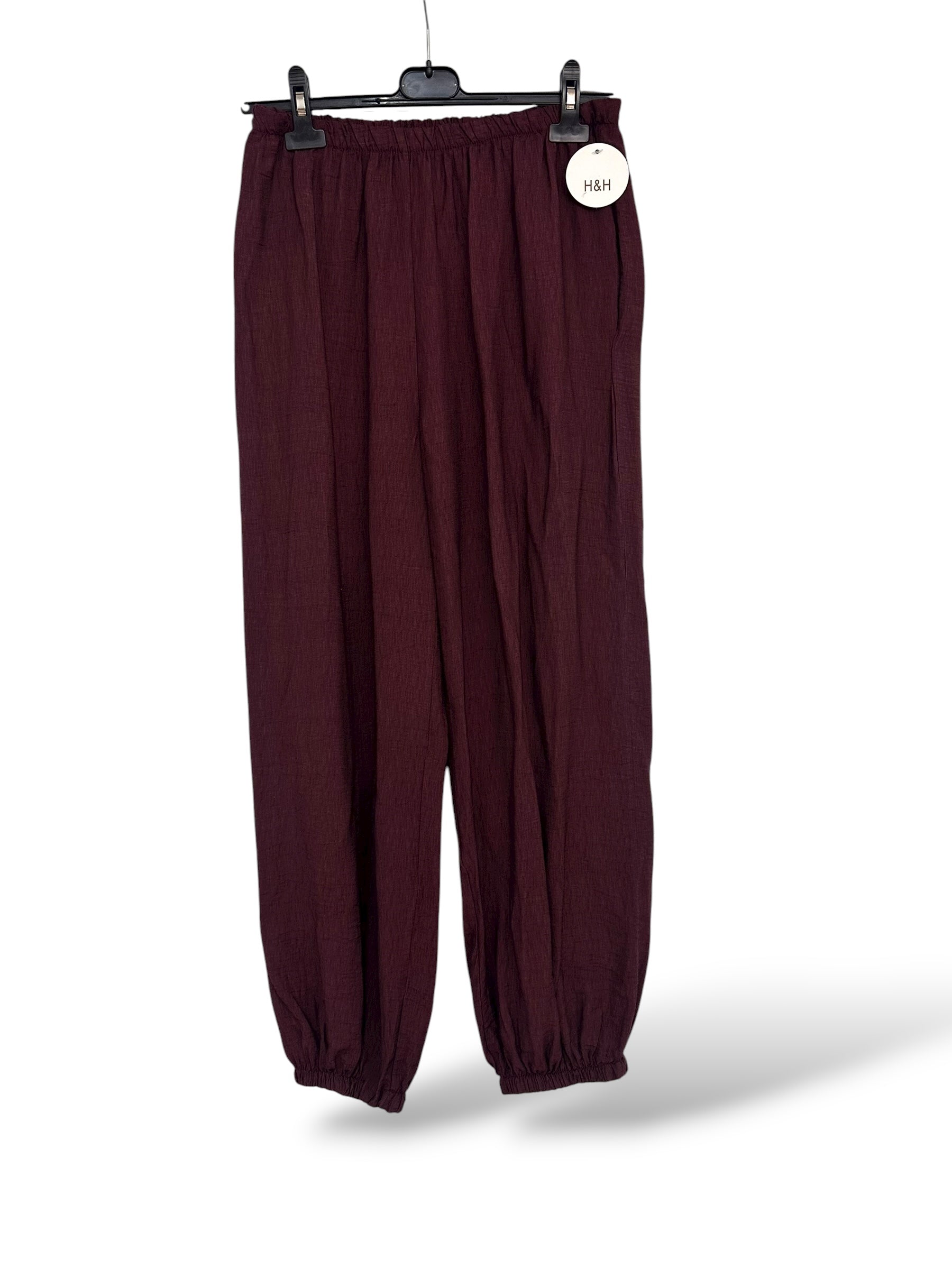 Pantalón bombacho Zanzíbar granate