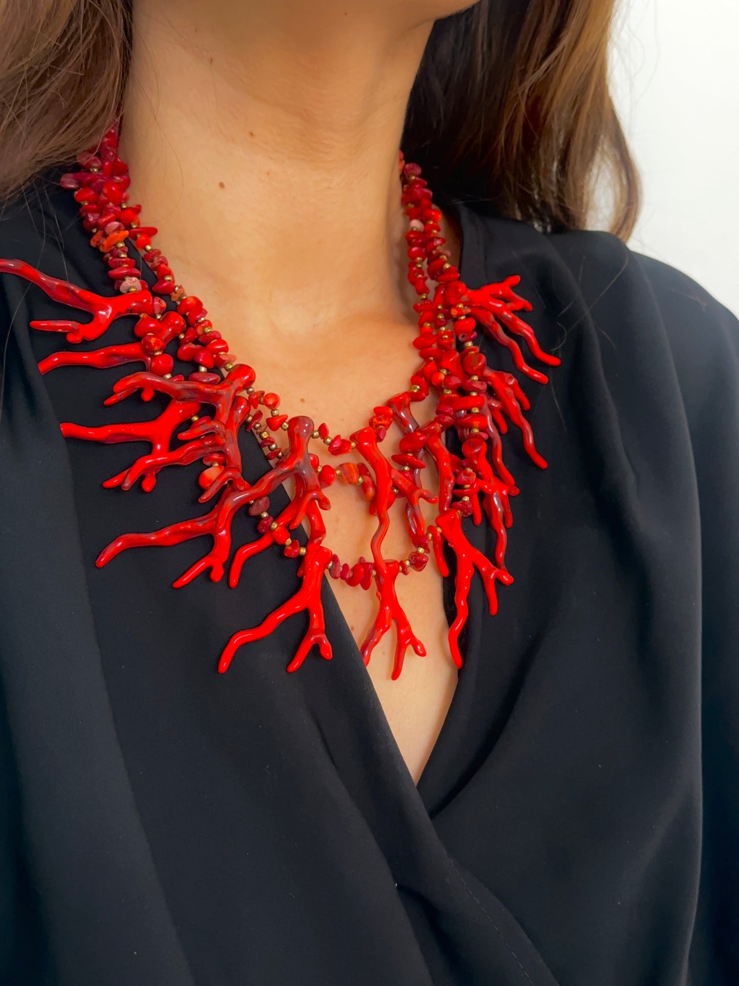 Collar Coral Rojo