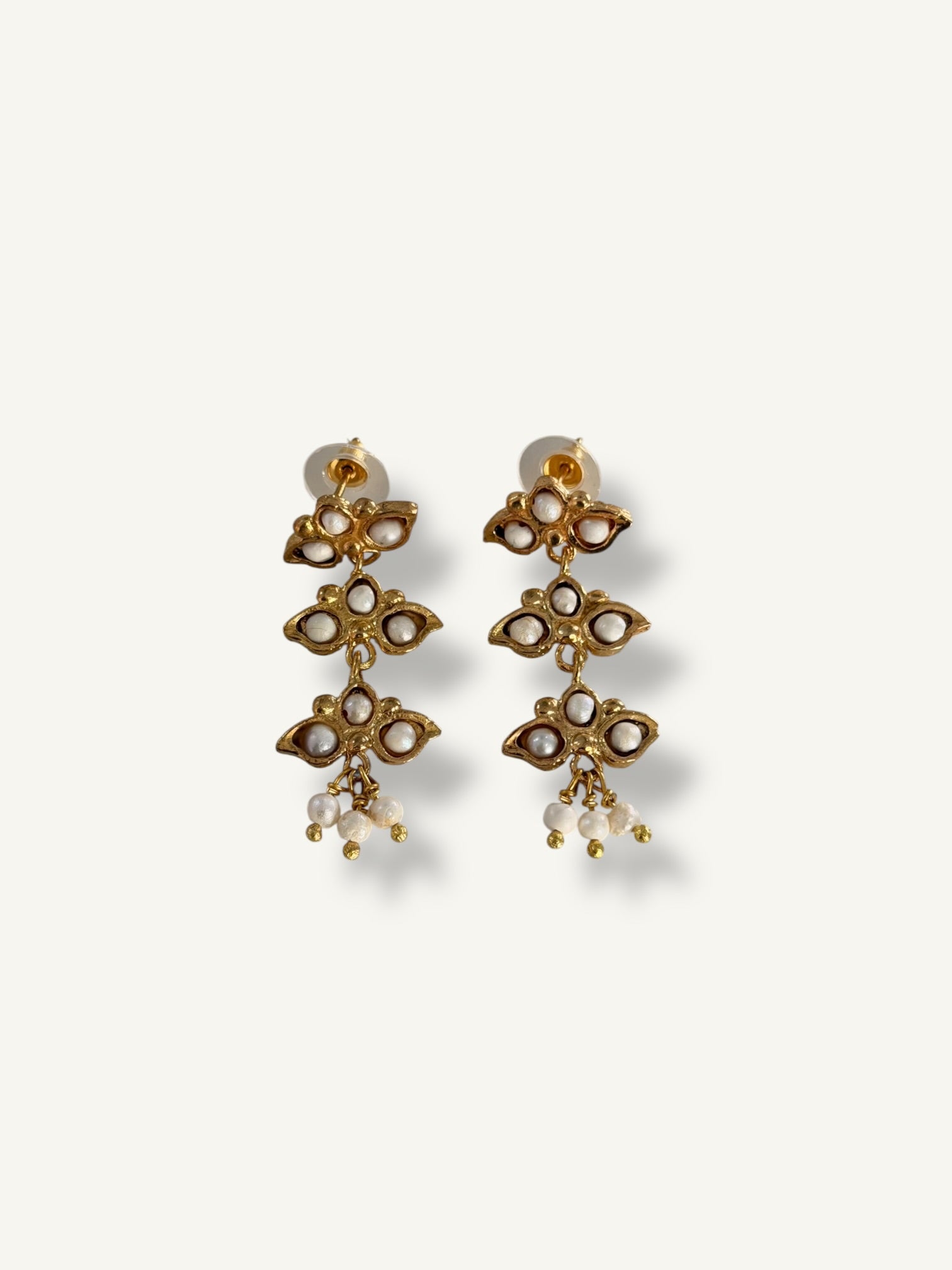 Pendientes Iris perla