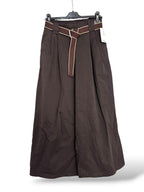 Pantalón wide leg cinturón