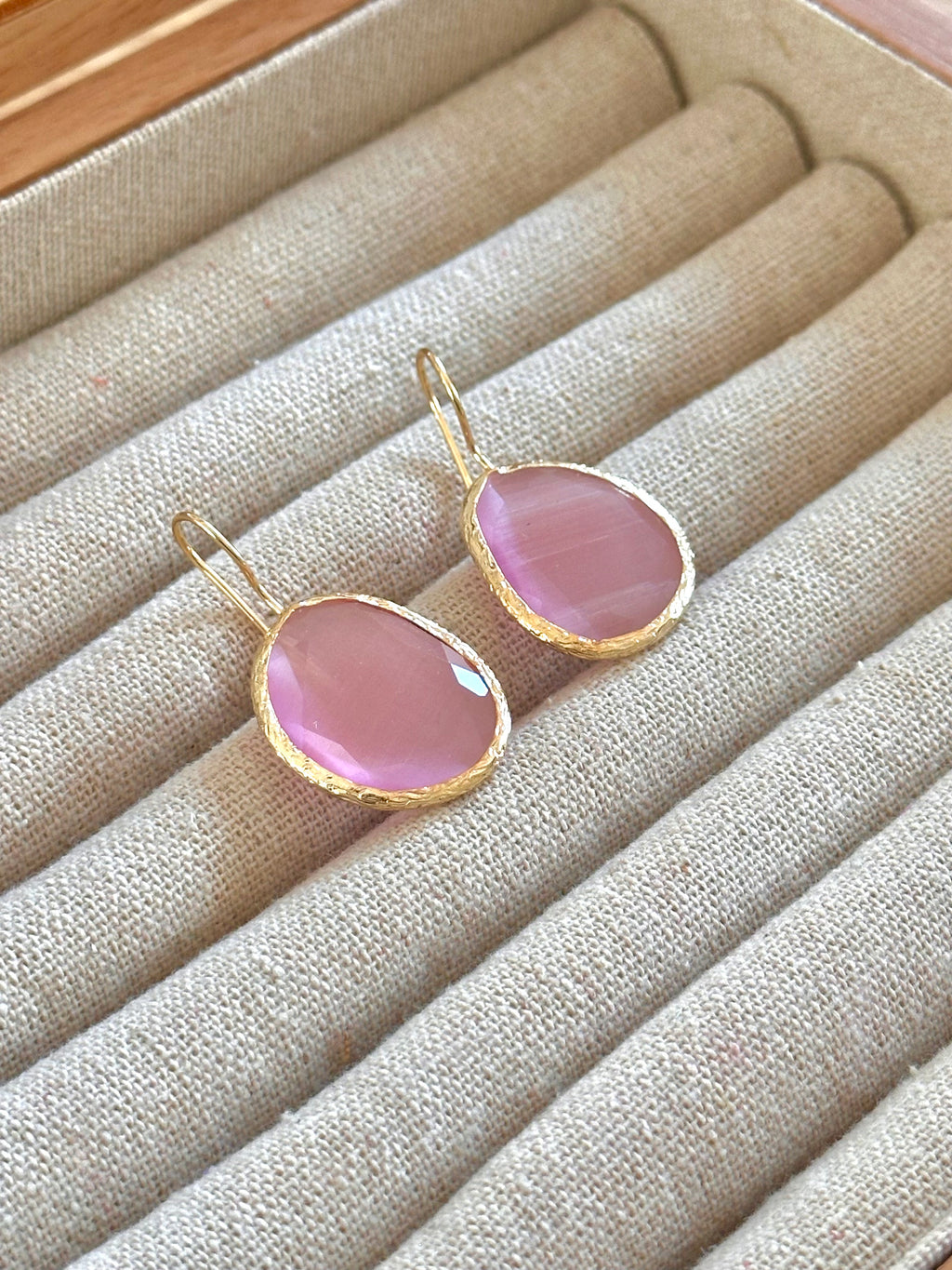 Pendientes óvalo Rosa