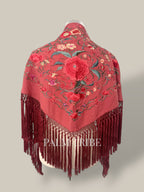 Mantoncillo Jaleo Rosa empolvado con rojo