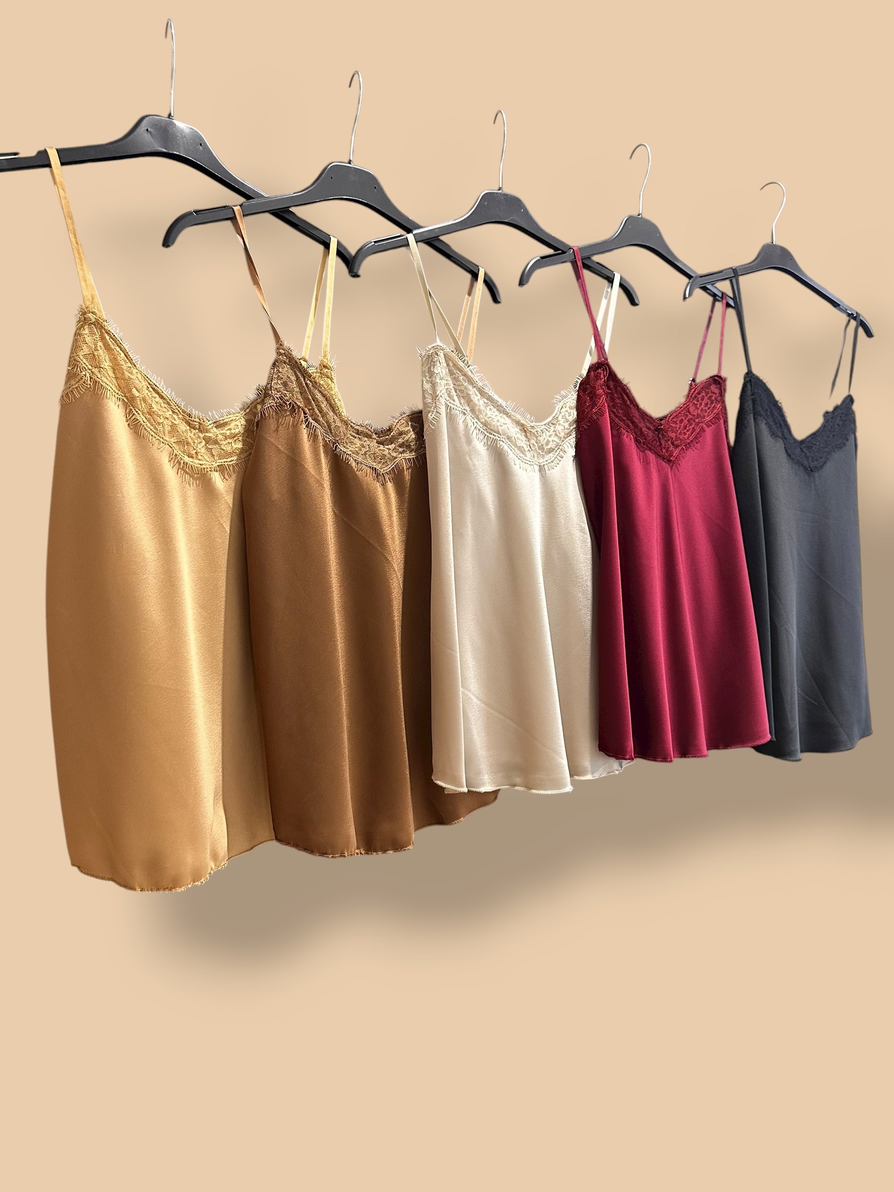 Lencera satinada beige