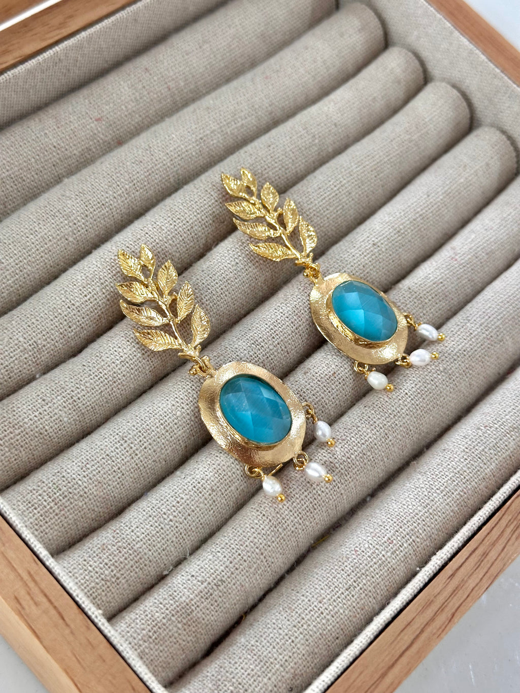 Pendientes Jerez Turquesa