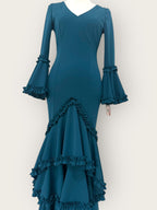 Vestido Soleá Azul Petróleo