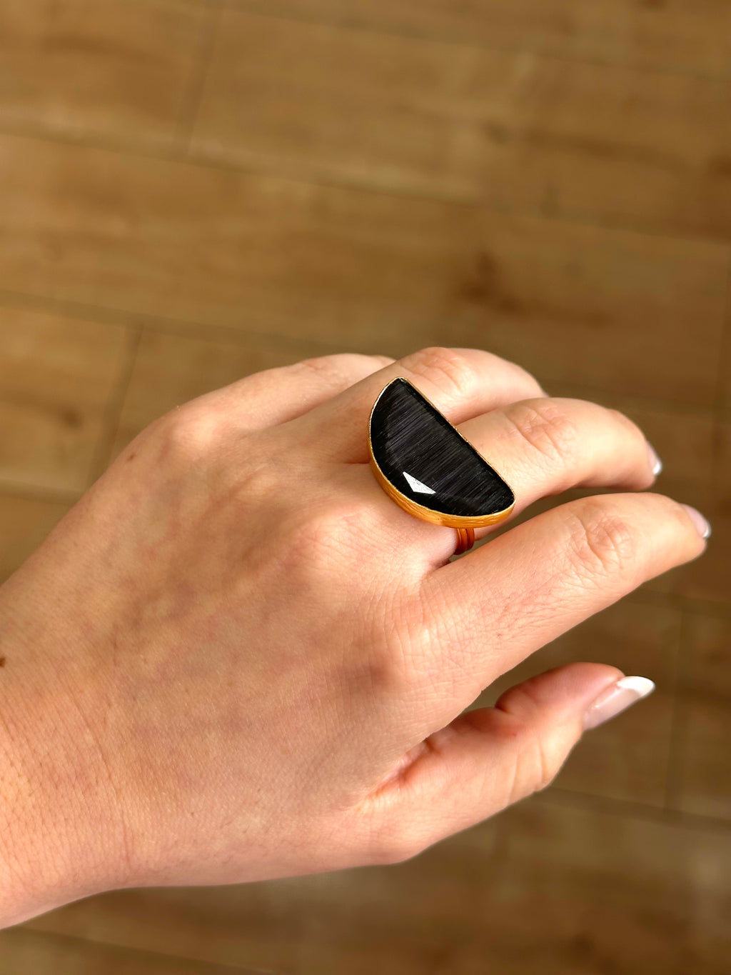 Anillo Afrodita Maxi Negro