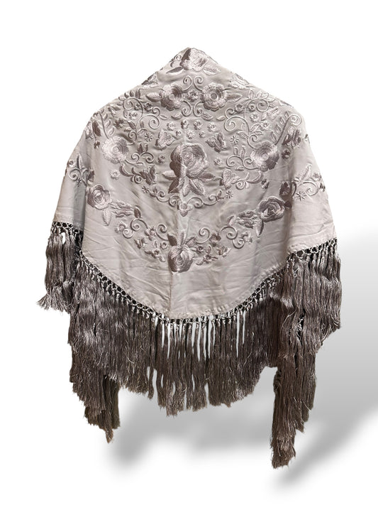 Mantoncillo Fantasía Gris Plomo