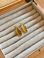 Pendientes lagrima big tierra