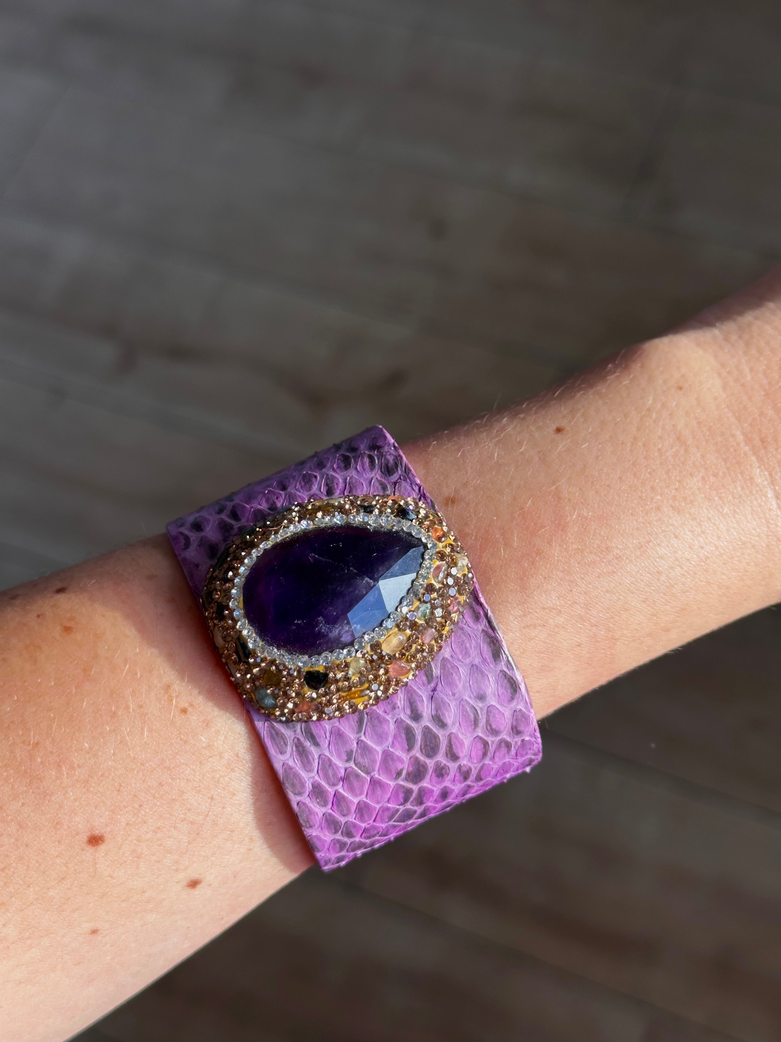 Brazalete Manhattan Amatista