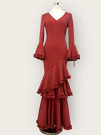 Vestido Carmesí Teja/ Coral