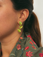 Pendientes Trío Piedra Verde