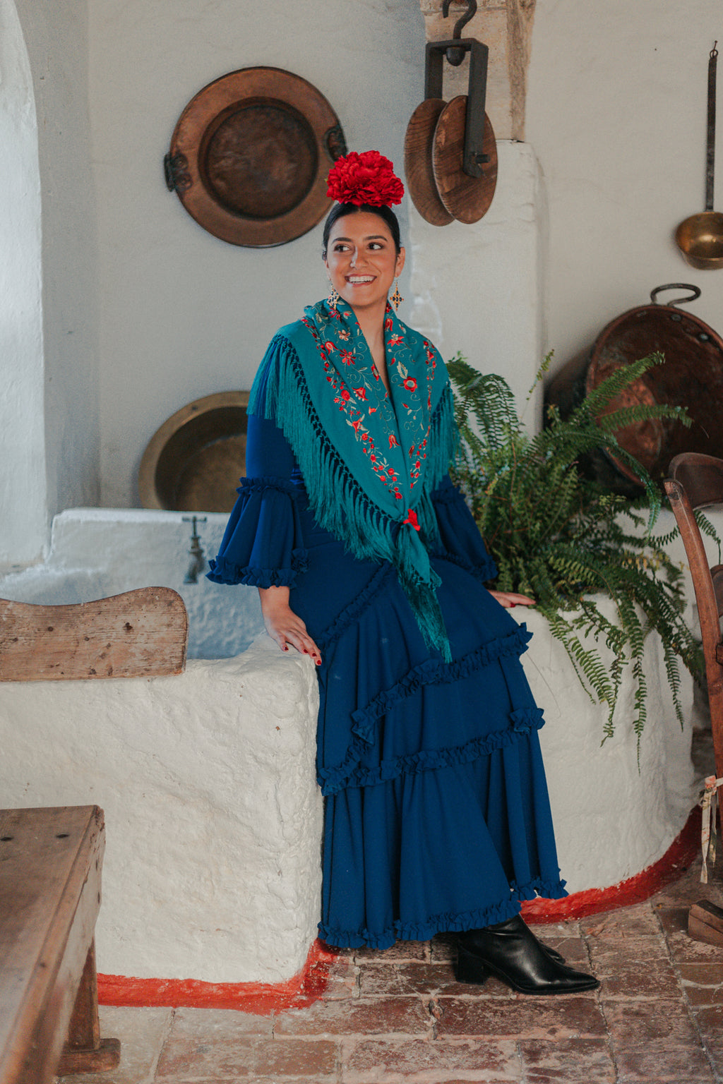 Vestido Soleá Azul Eléctrico