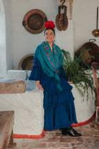 Vestido Soleá Azul Eléctrico