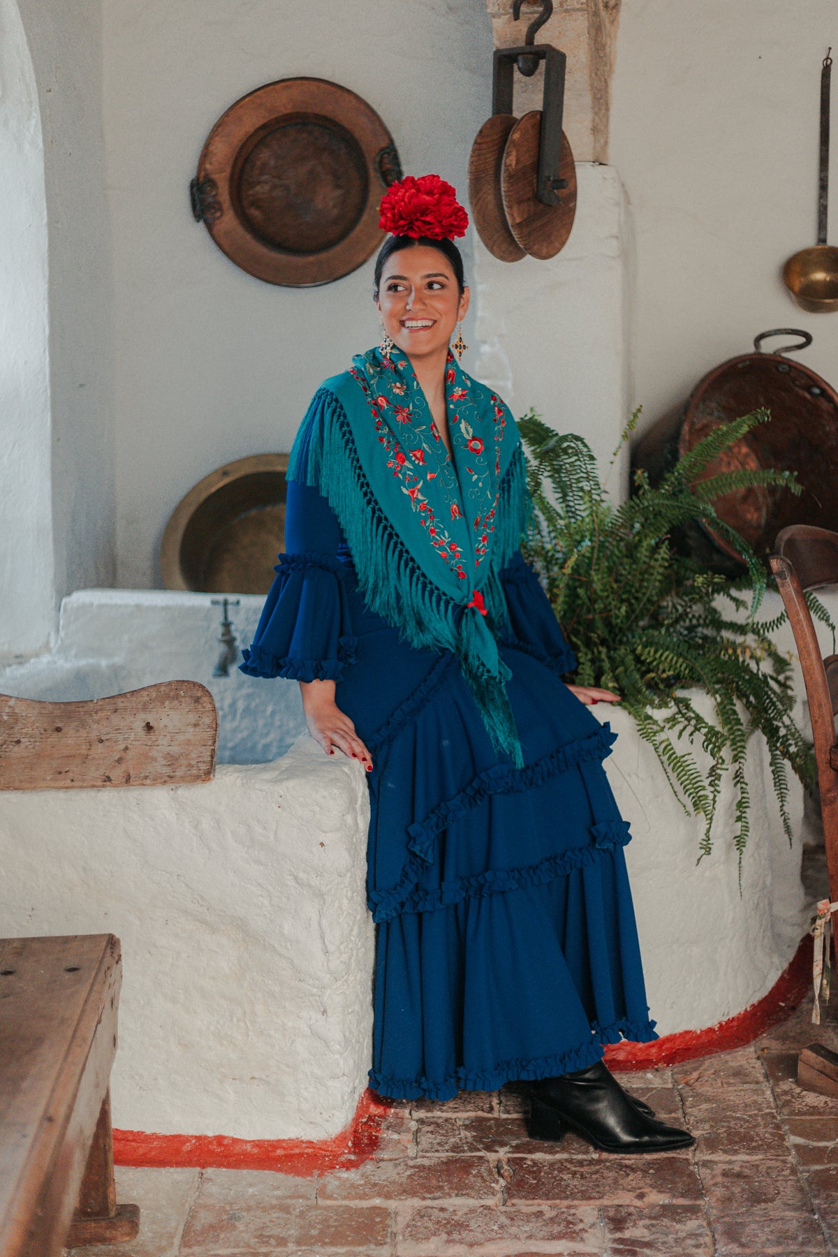 Vestido Soleá Azul Eléctrico