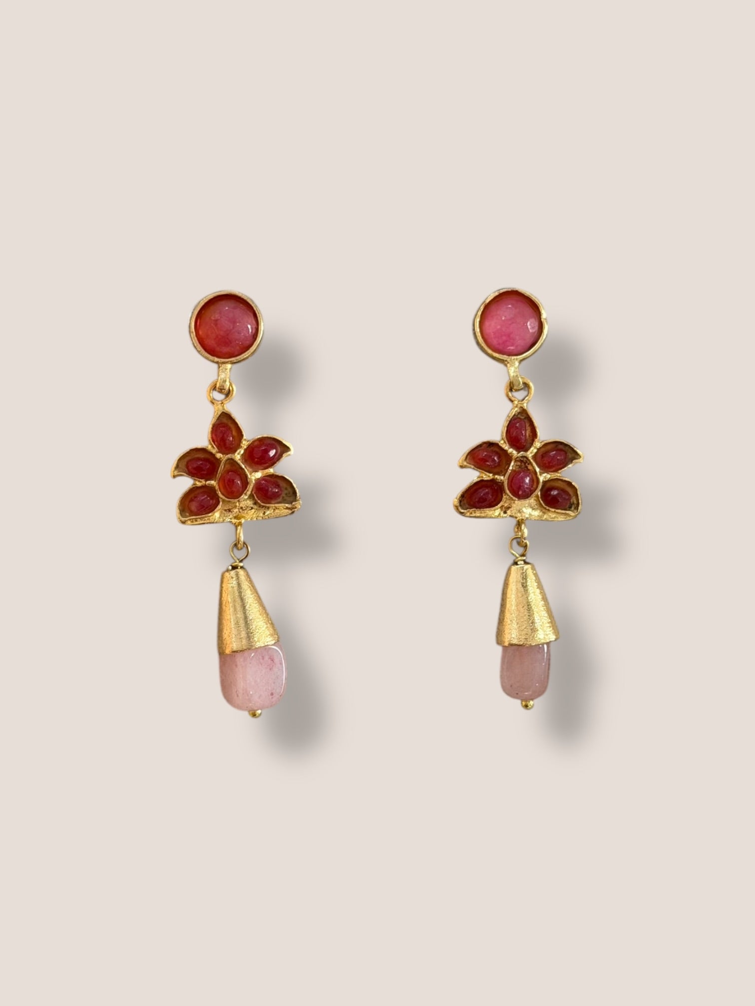 Pendientes Casilda rosa