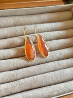 Pendientes lagrima big naranja