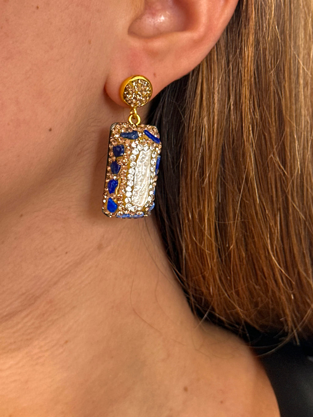 Pendientes Cosmopolitan Azul