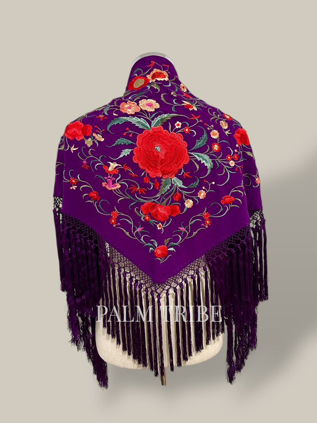 Mantoncillo Jaleo Morado con rojo