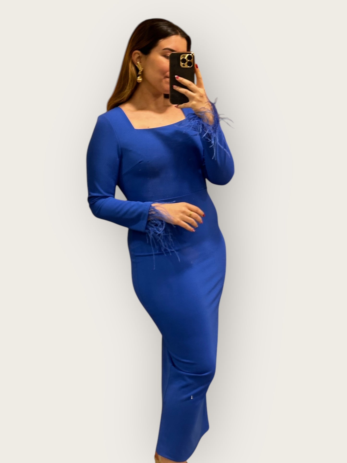 Vestido Sofía Azul Eléctrico