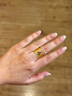 Anillo Agatha Fucsia