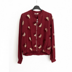 Chaqueta lentejuelas hoja Burdeos